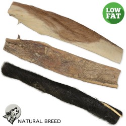 Beef Headskin 30cm with fur - Light