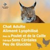 Lyophilisé chat adulte poulet & caille – Alternative BARF pratique