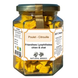 Friandise lyophilisée - Poulet, citrouille - Chat&Chien