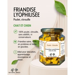 friandise lyophilisée poulet citrouille