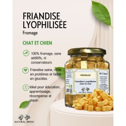 friandise lyophilisée fromage