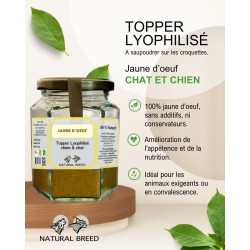 Topper lyophilisé - Jaune d'oeuf - Chat&Chien