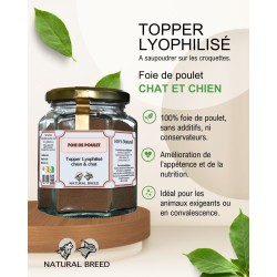 Topper lyophilisé - Foie de poulet - Chat&Chien