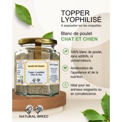 Topper lyophilisé - Blanc de Poulet - Chat&Chien