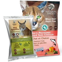 Pack sur-mesure Croquettes Wild Diet Fruity + Wild Lyophilisé (Chat)