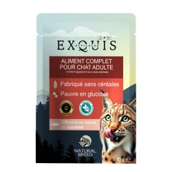 Exquis Effiloché Saumon – Aliment complet chat adulte (et stérilisé)