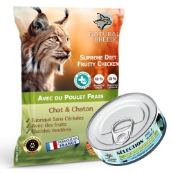 Pack Bi-Nutrition Chat – Supreme Diet Fruity + Sélection | Natural Breed
