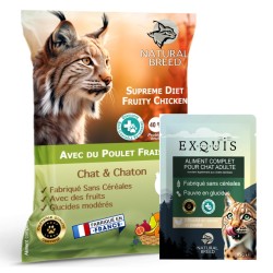 Pack Bi-Nutrition Chat – Supreme Diet Fruity + Exquis | Natural Breed