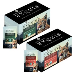 Pack Humide Chat - Exquis Effiloché – 2 Recettes x12 (24 sachets)
