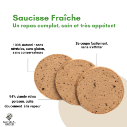 Chicken sausage - Complete dog food