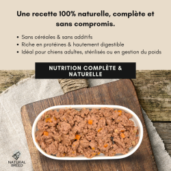 Saucisse pour chien poulet & saumon | Ballottine Natural Breed