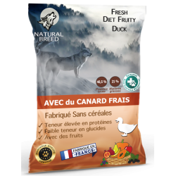 Pack Bi Nutrition sur mesure: Croquettes Fresh Diet Fruity 11,4kg + Saucisses Fraîches x36