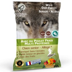 Pack Bi Nutrition chiot (petite race) : Croquettes Wild Diet Fruity 6kg + Saucisses Fraîches x24