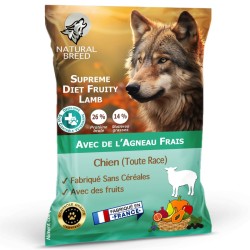 Pack Bi Nutrition Chiot: Croquettes Supreme Diet Fruity 12kg + Saucisses Fraîches x36