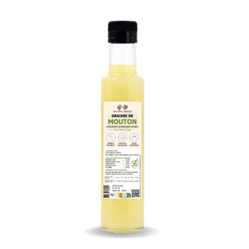 Graisse de Mouton pour Chien | Appétence & Énergie