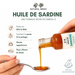 Sardine oil - Natural Topper - dog & cat