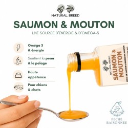 Salmon oil and mutton fat - Natural Topper - dog & cat