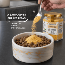 Topper Lyophilisé Jaune d'Œuf de Poule pour Chien et Chat | Natural Breed