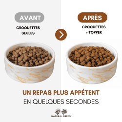 Topper Lyophilisé Coeur de Poulet pour Chien et Chat | Natural Breed