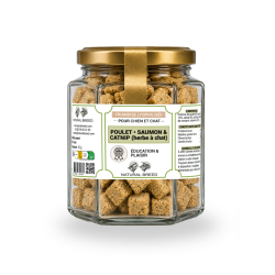 Friandises lyophilisées Poulet, Saumon & Catnip | Chien & Chat