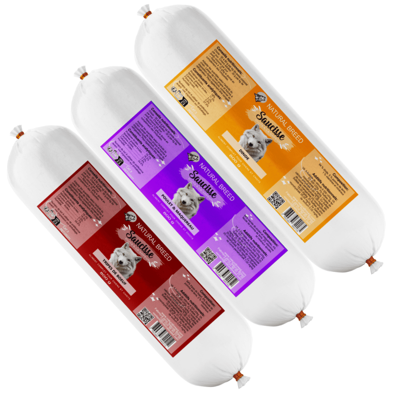 Pack Saucisses Sur Mesure pour chien - Composez votre sélection | Natural Breed
