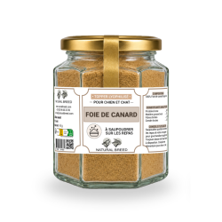 Topper Lyophilisé Foie de Canard pour Chien et Chat | Natural Breed